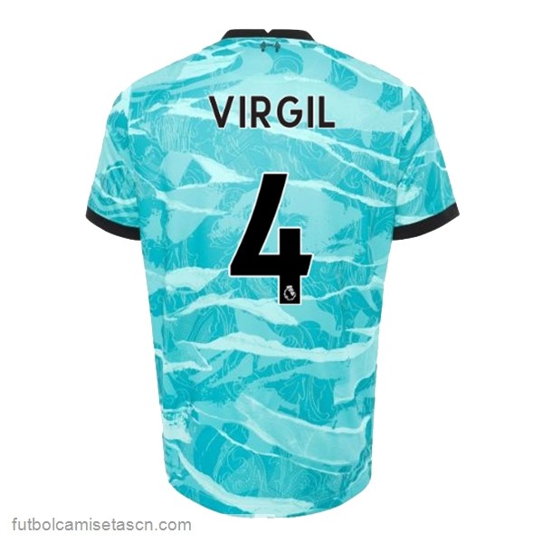 Camiseta Liverpool NO.4 Virgil 2ª 2020/21 Azul